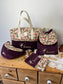 Eglantine set: diaper bag, notebook cover and backpack 