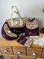 Eglantine set: diaper bag, notebook cover and backpack 