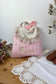 The Eglantine jacquard pink glitter backpack