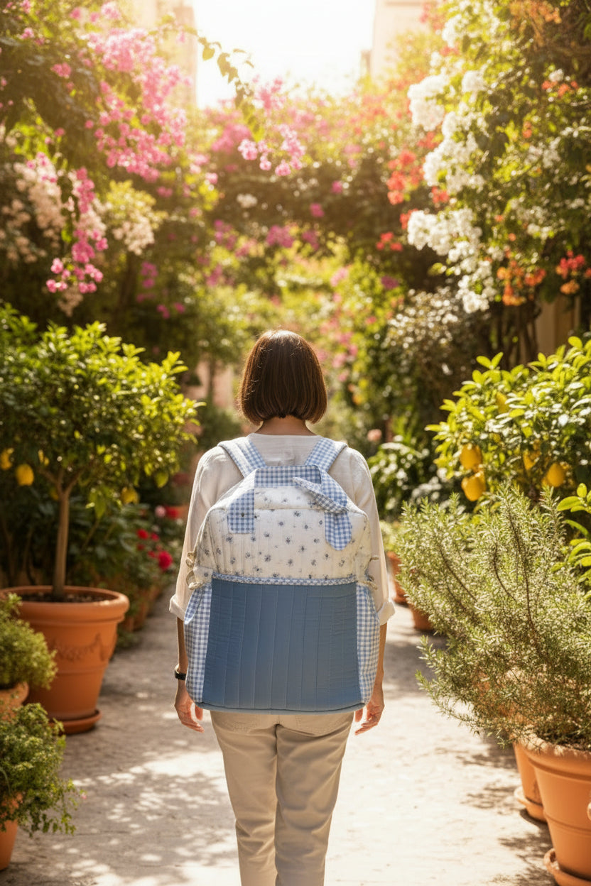 The customizable Angélique embroidered backpack
