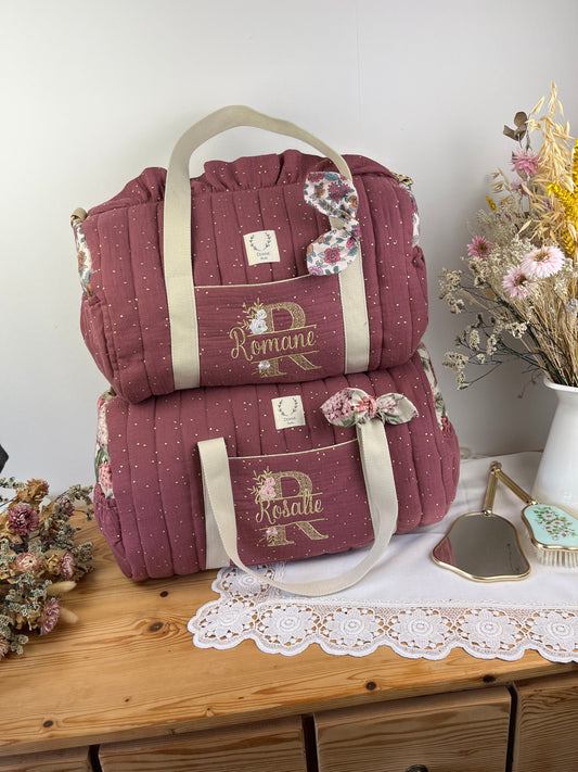 Sac Louison initiale dentelle