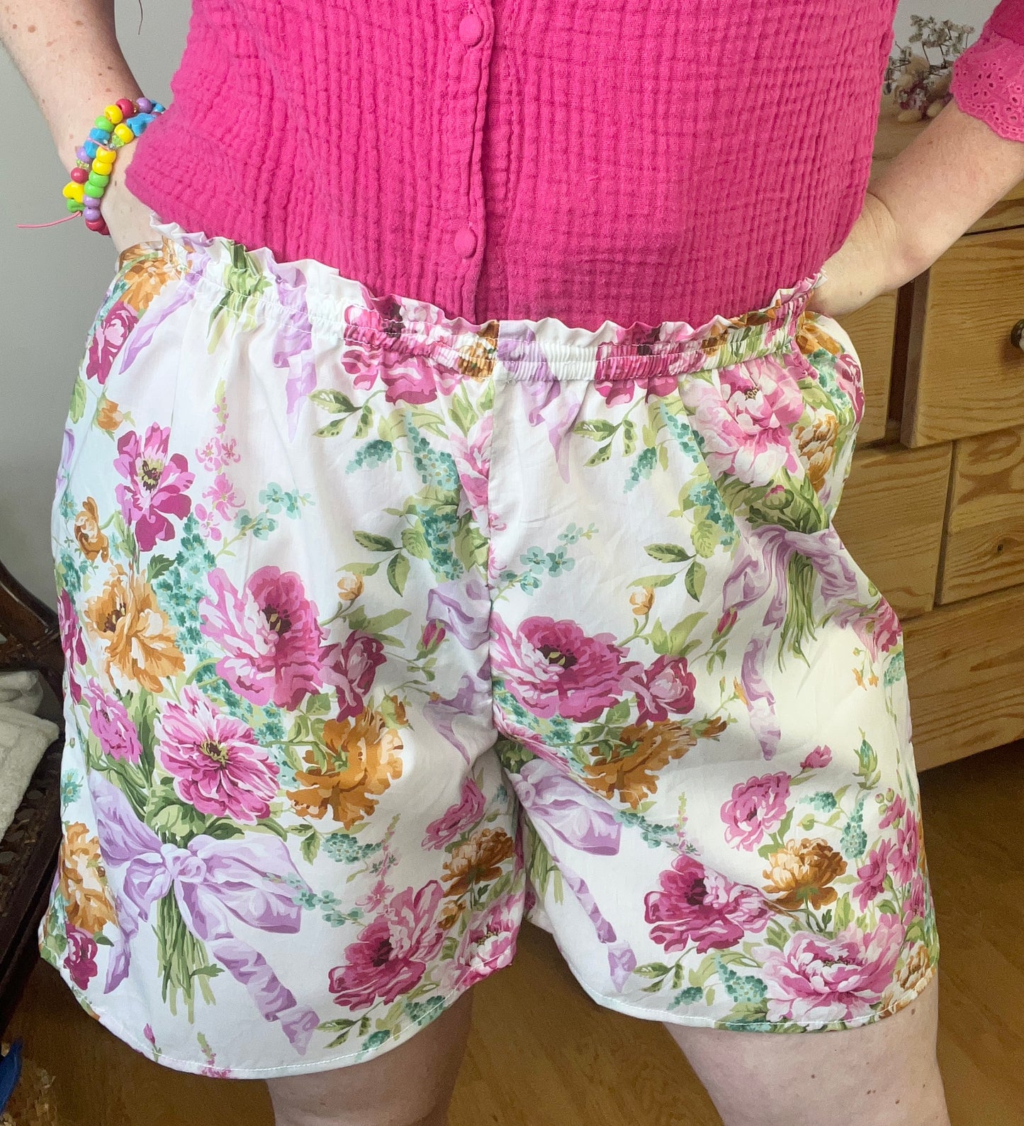 Isaure the Liberty Bridgerton high-waisted retro shorts