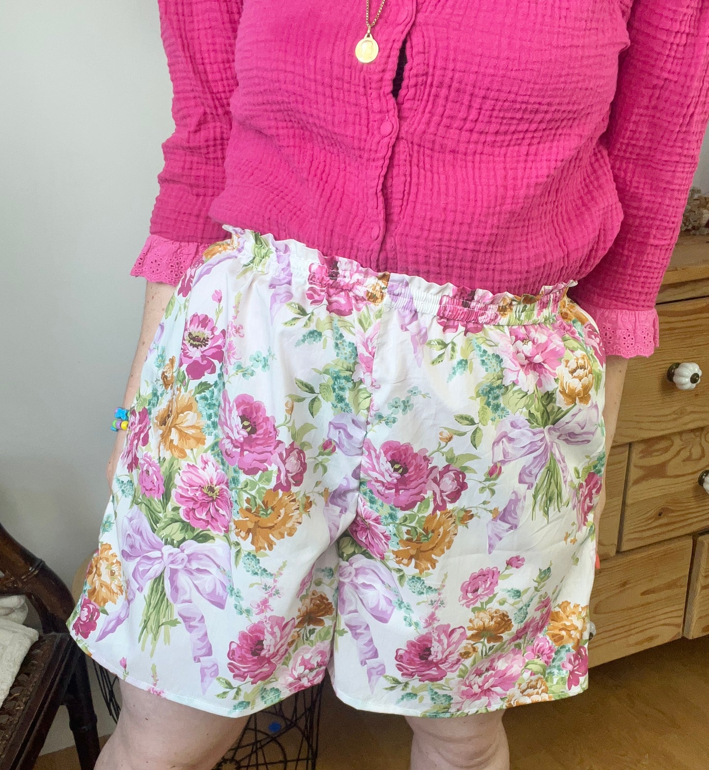 Isaure the Liberty Bridgerton high-waisted retro shorts