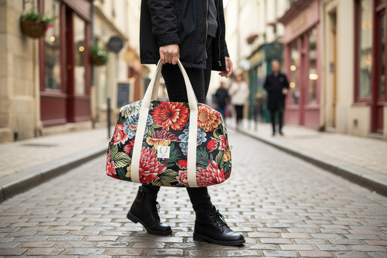 Hélène the floral jacquard changing bag