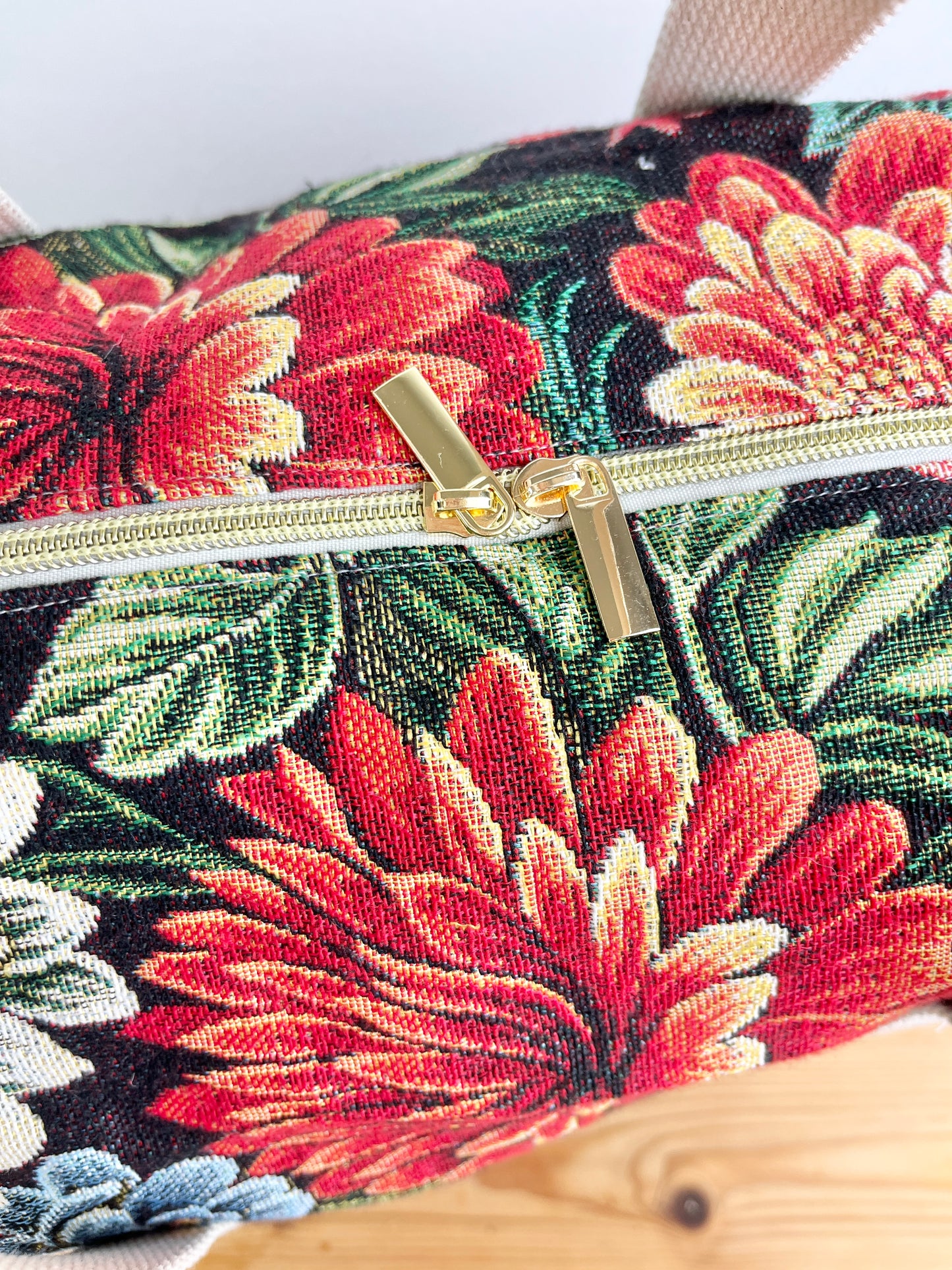 Hélène the floral jacquard changing bag