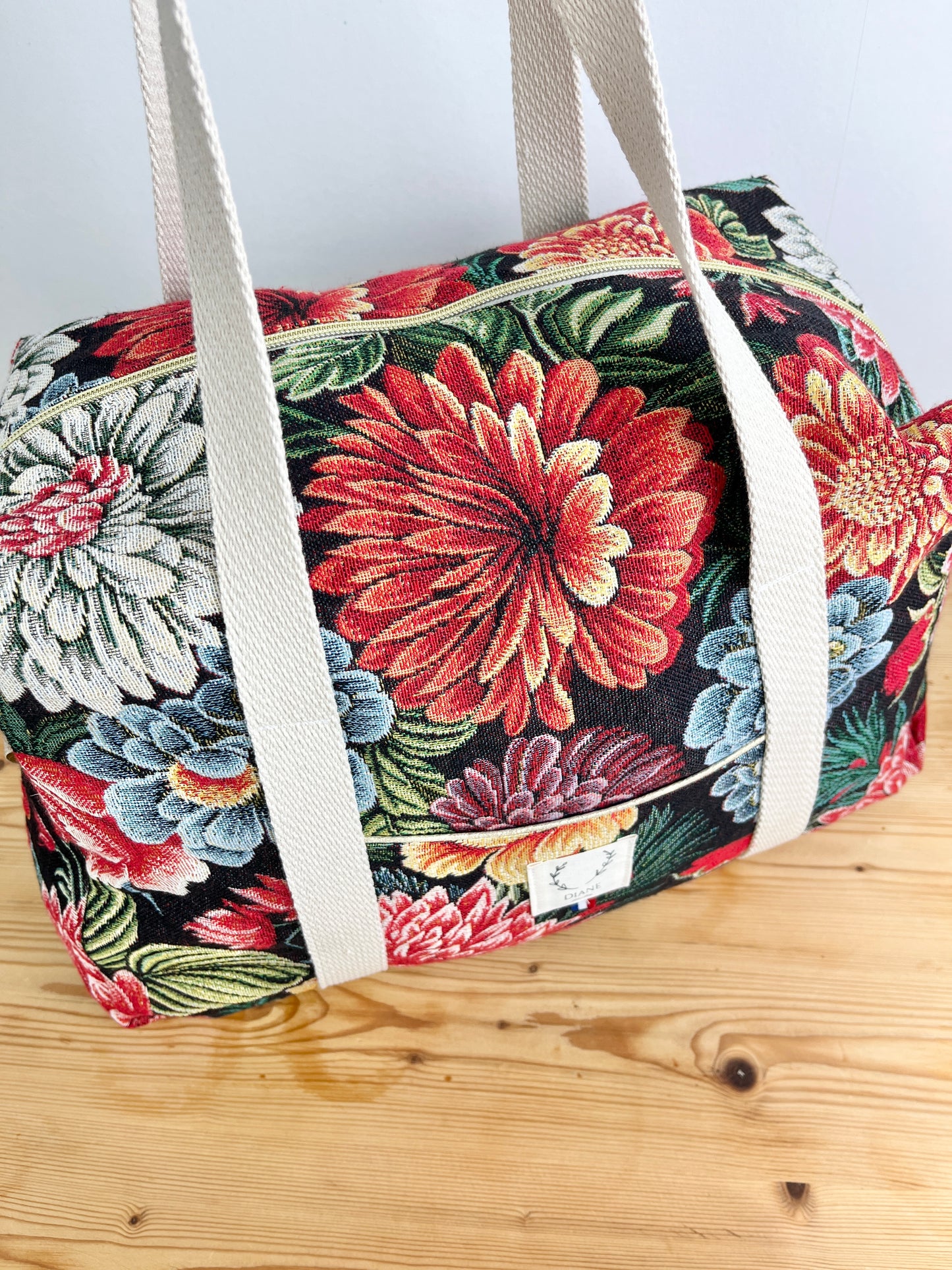 Hélène the floral jacquard changing bag