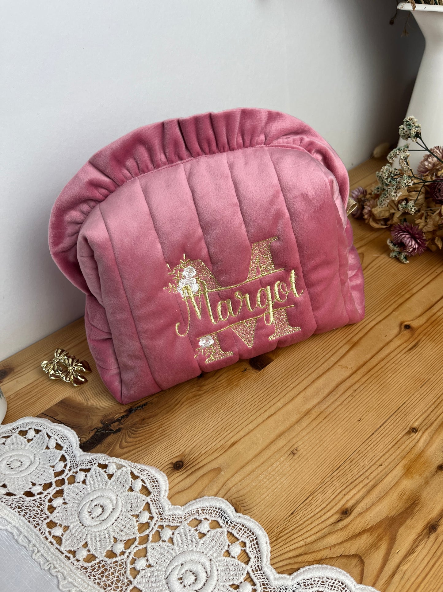 Colette camel toiletry bag