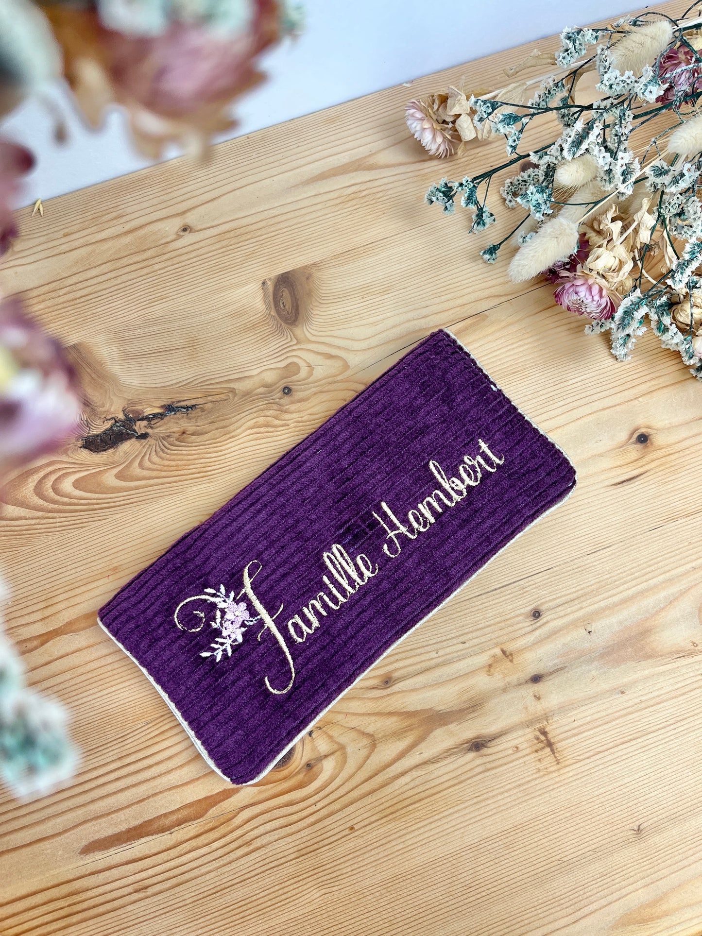 100% customizable embroidered family record book cover