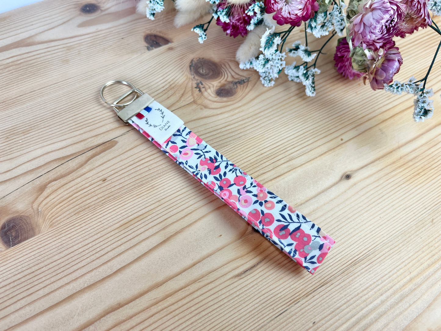 Liberty Wiltshire Sweet Pea Keychain