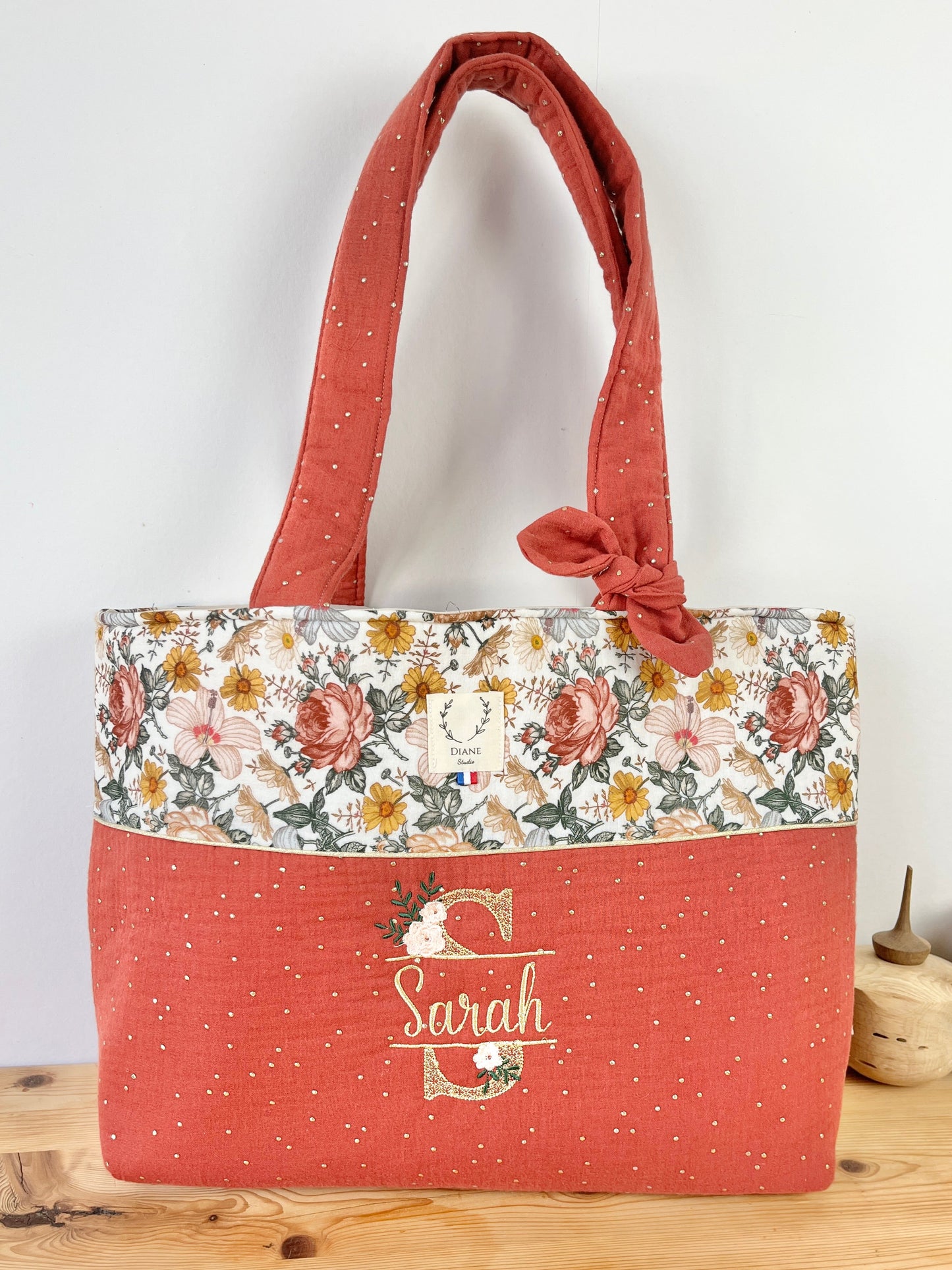 The large Adelaide tote bag is 100% customizable.