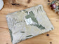 Babette the flat coated clutch with gold foliage