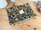 Babette the large jacquard floral flat clutch