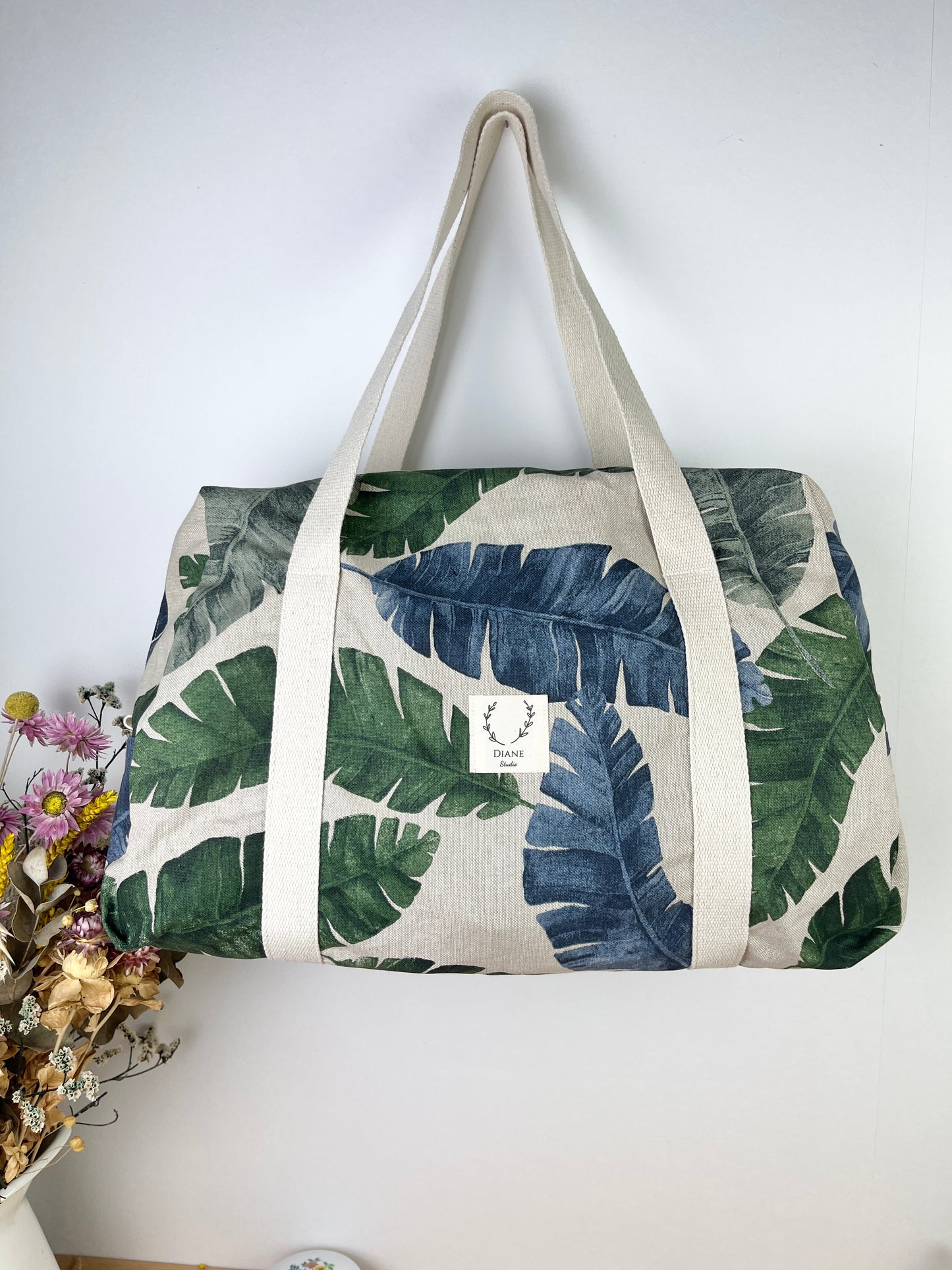 The 100% customizable ruffled diaper bag