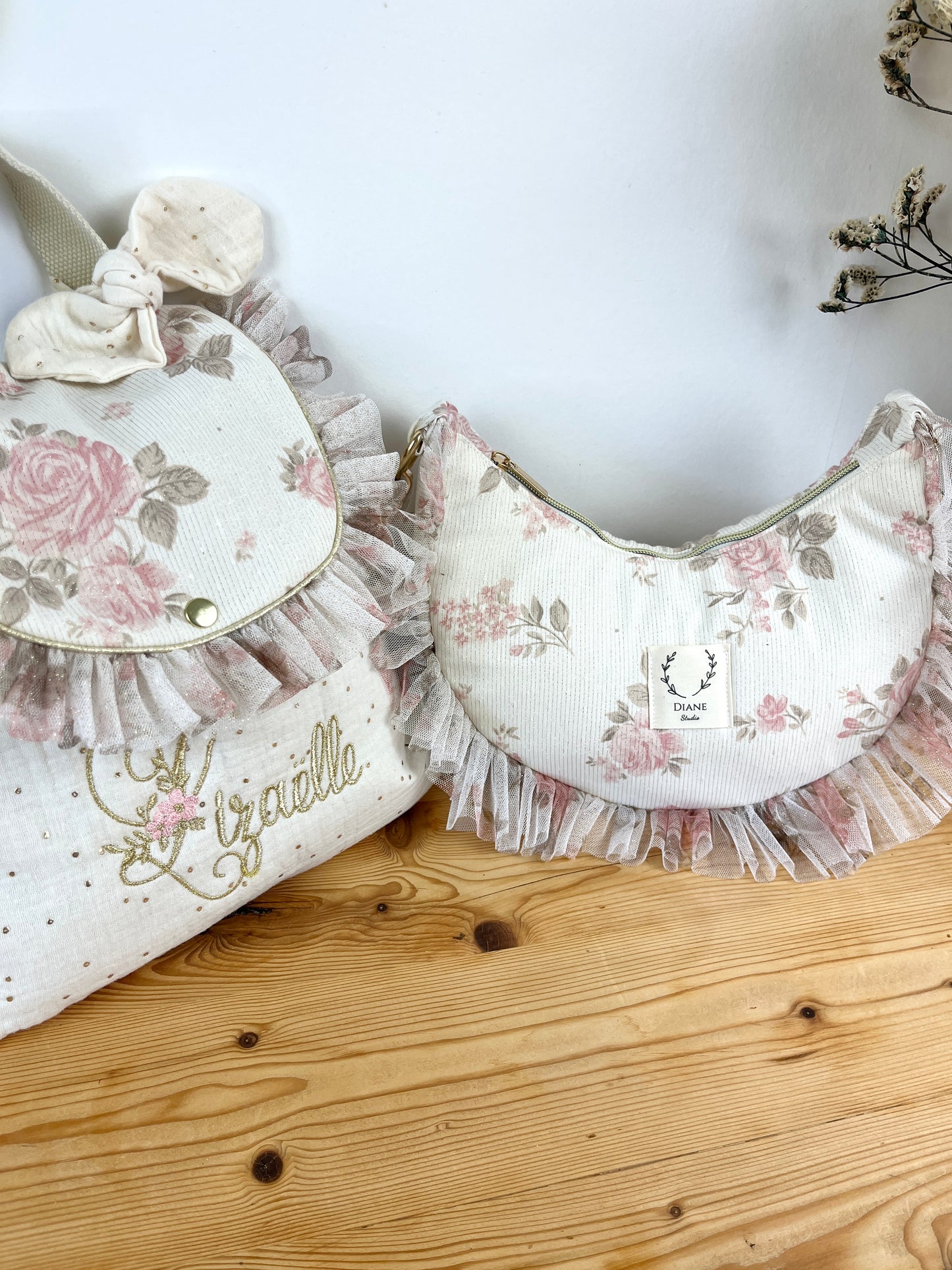 NOUVEAU Ensemble mère fille sac Milan et sac à dos Eglantine personnalisable