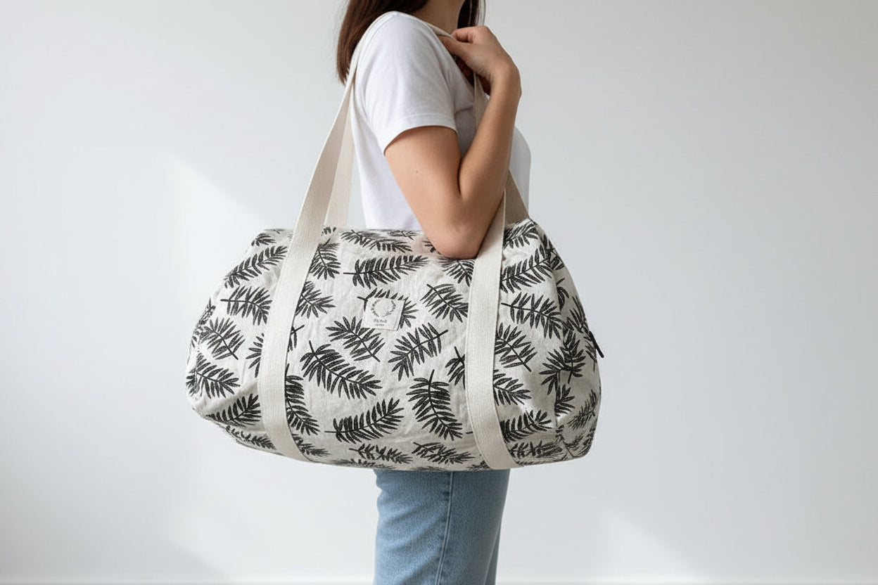 Hélène the soft foliage diaper bag