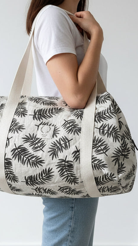 Hélène the soft foliage diaper bag