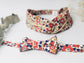 Set: gold bow tie and headband 