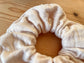Gold glittery gauze scrunchie