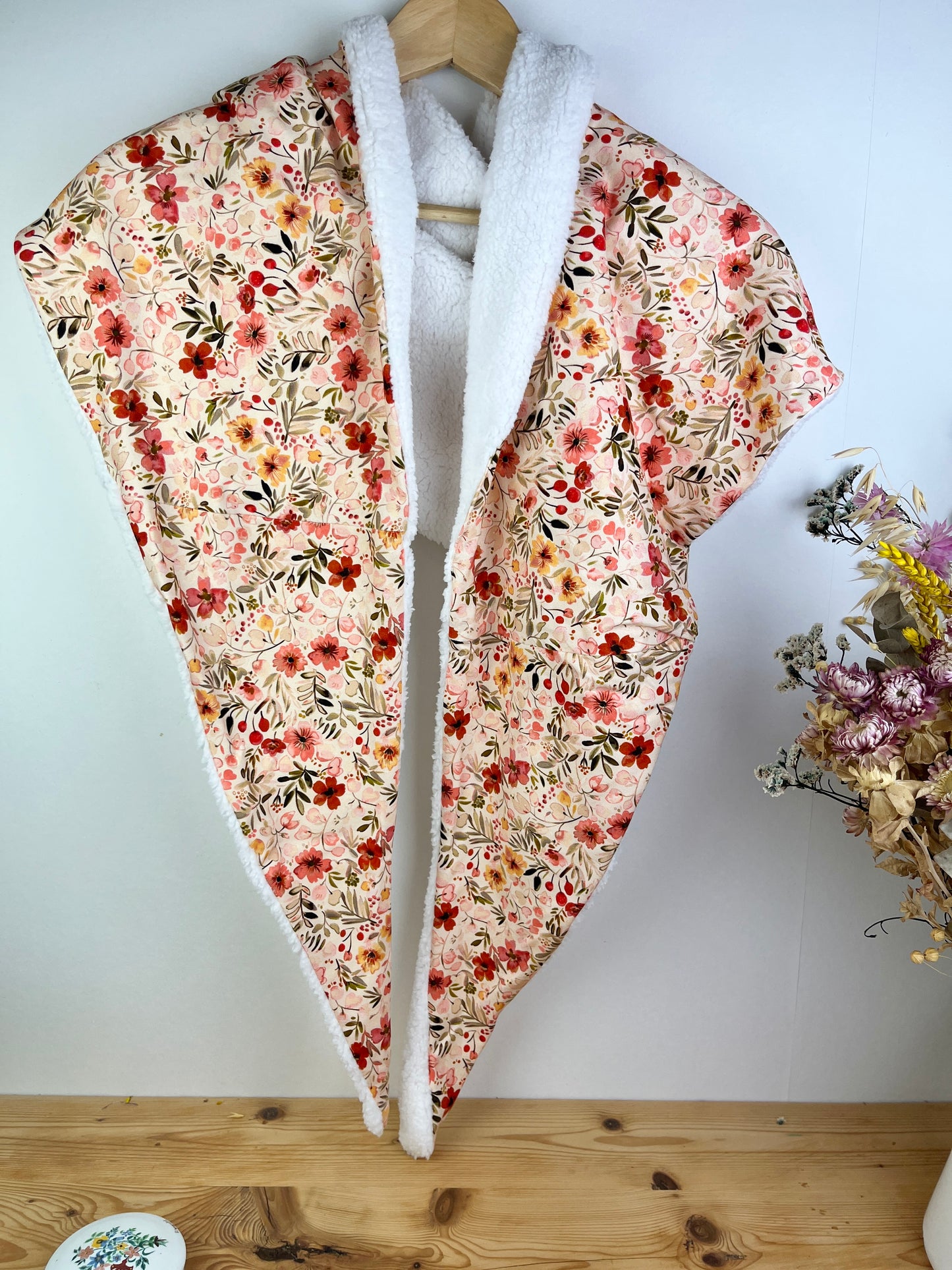 Le chèche jersey fleuri Elise