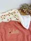 The cover with little hearts and marsala gauze