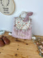Le sac à dos Églantine velours rose poudré Amandine et tulle