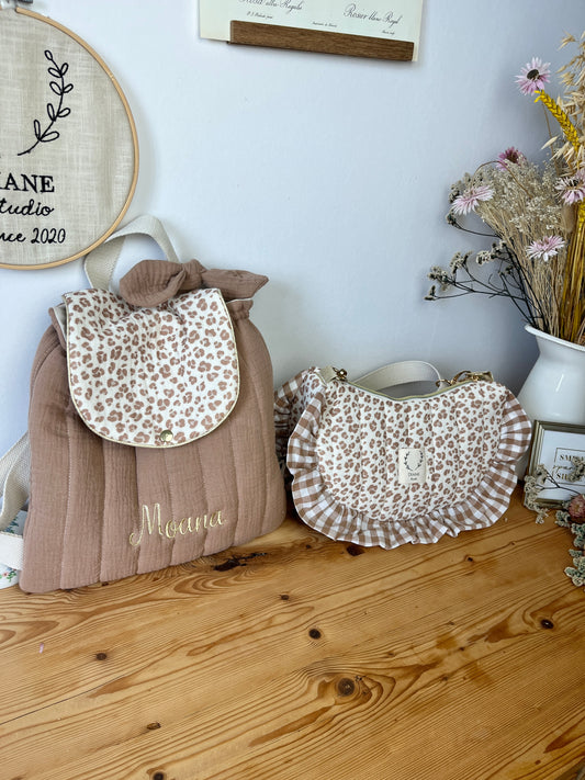 NOUVEAU Ensemble mère fille sac Milan et sac à dos Eglantine personnalisable