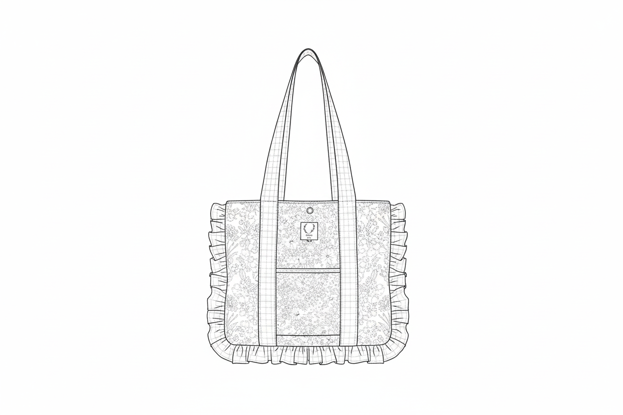 The large Agnès tote bag is 100% customizable.