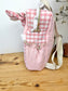 Le sac Ombeline volants, gaze et vichy rose