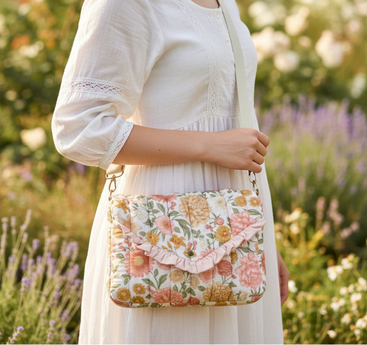 Le sac Elise gaze blush et Elisabeth