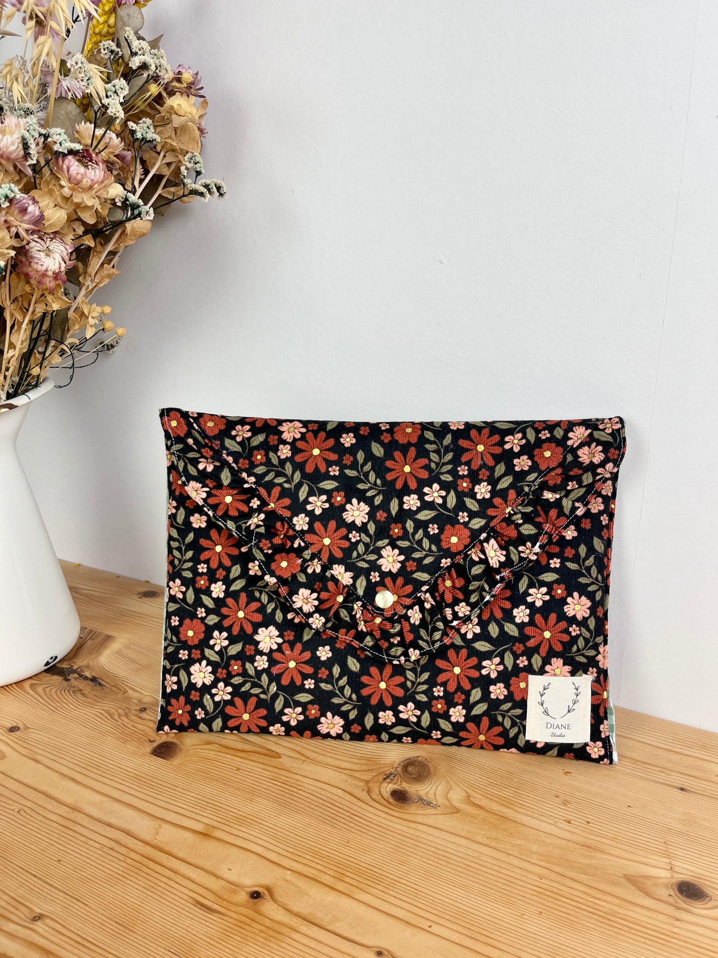 Pochette Charlotte taille M velours doré