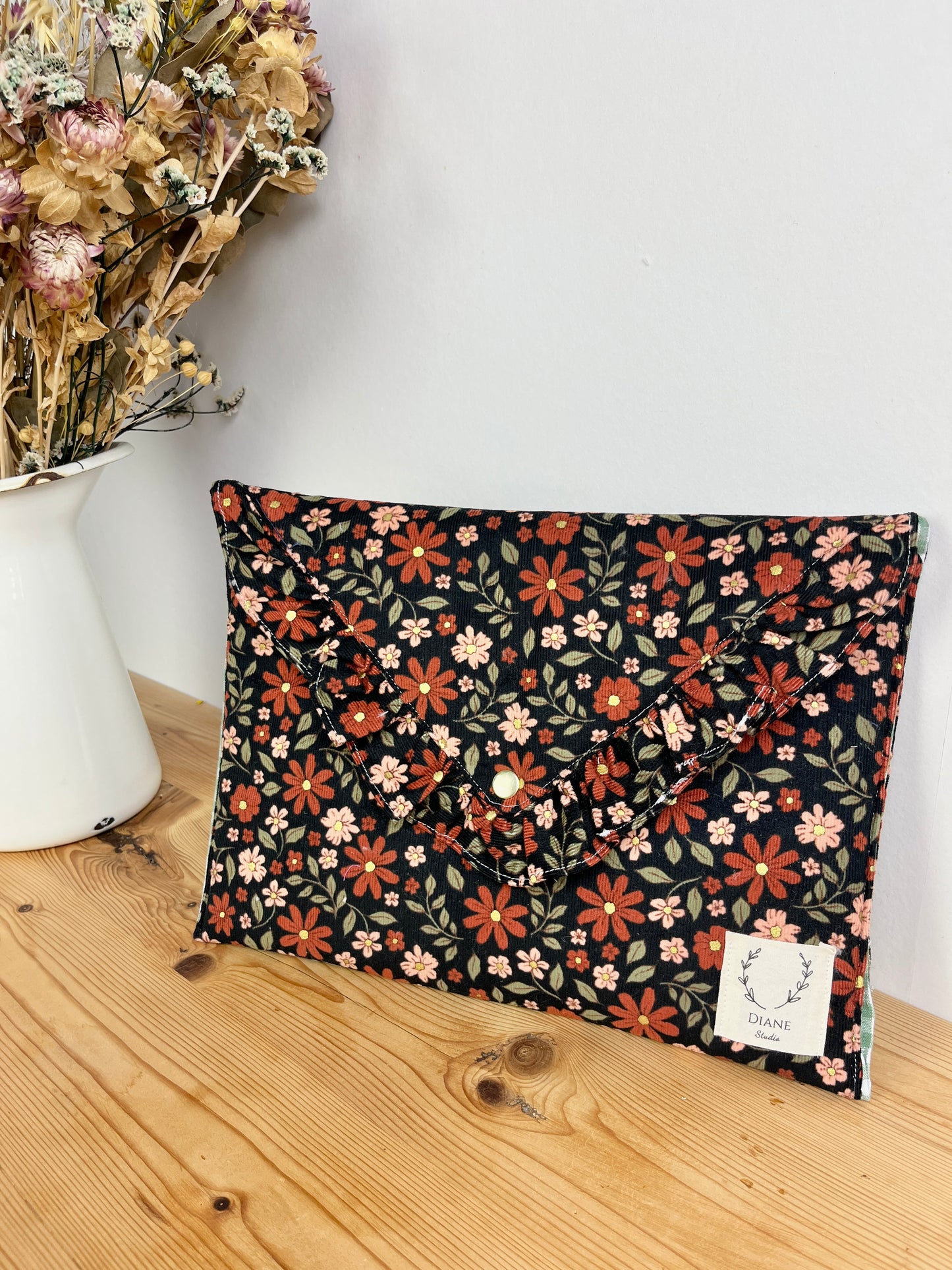 Pochette Charlotte taille M velours doré