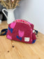 Colette sherpa shoulder bag in pink tulips - in stock