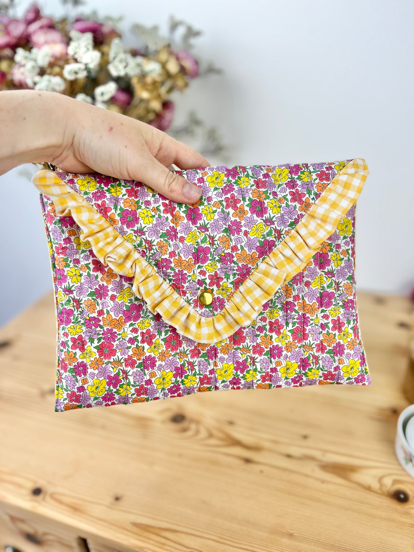Charlotte the envelope clutch with chain, 100% customizable