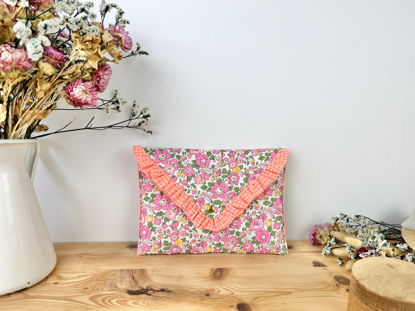 Charlotte quilted clutch, exclusive Liberty of London