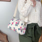 Colette fuchsia floral sherpa shoulder bag - in stock