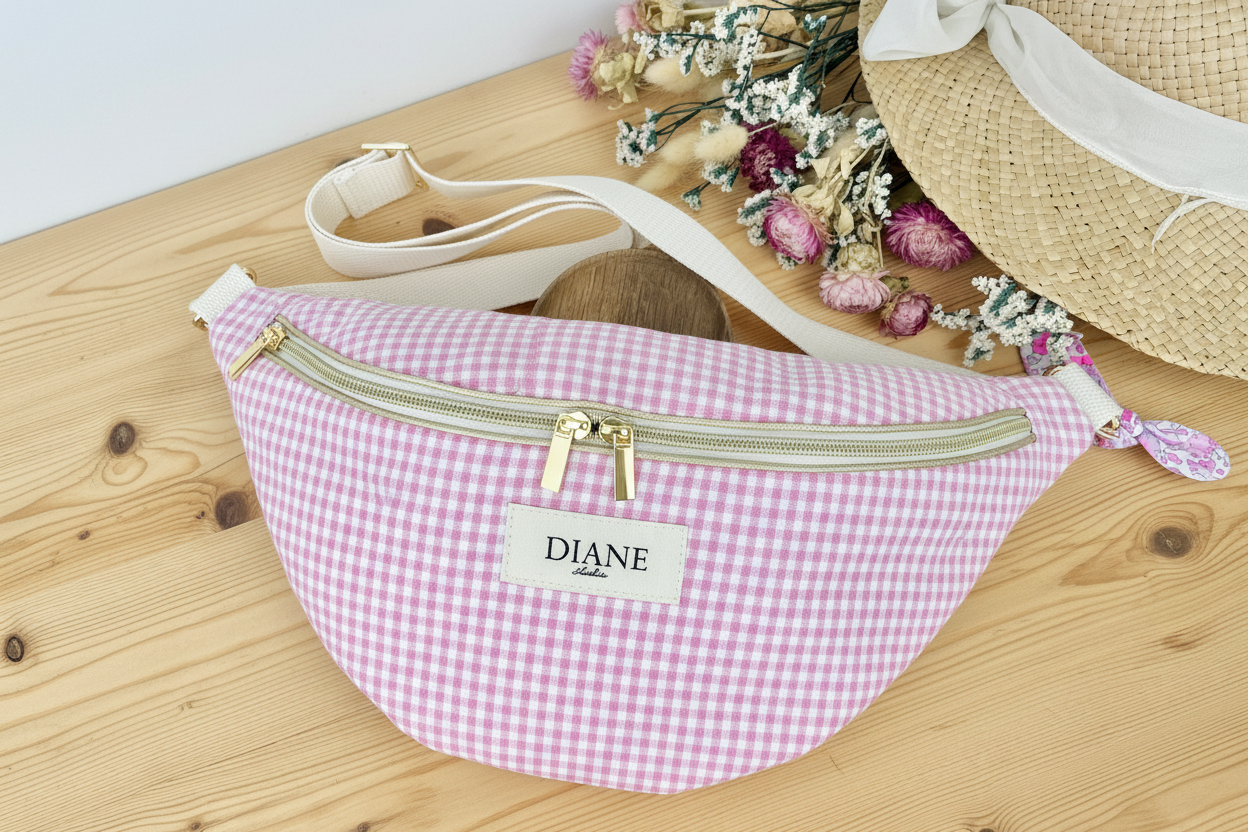 The Eléonore gold children's fanny pack is 100% customizable.