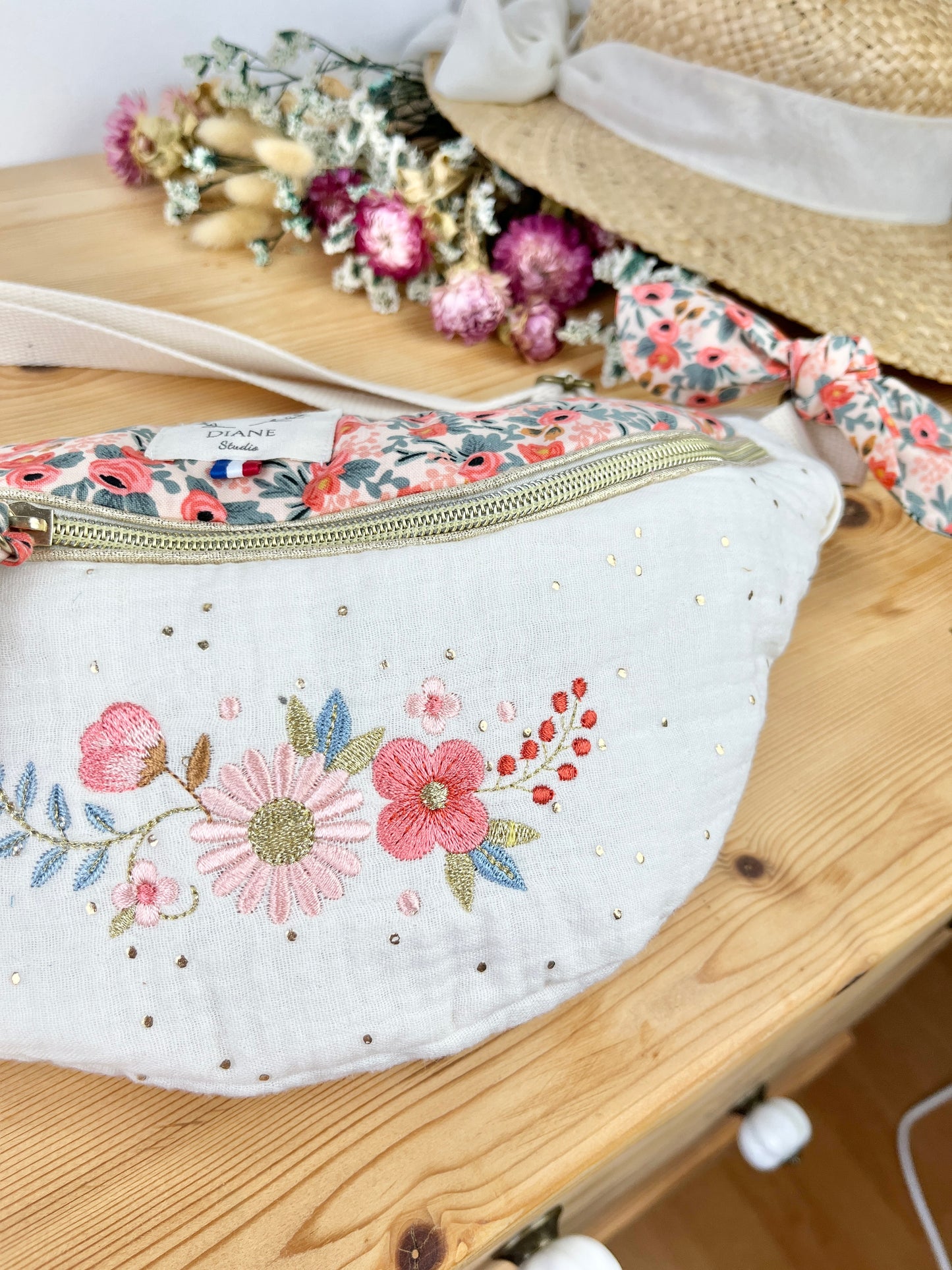 The embroidered fanny pack - made to order