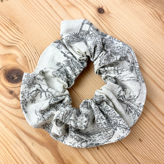 Chouchou leaves toile de jouy