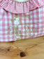 Le sac à dos Églantine vichy rose et jacquard