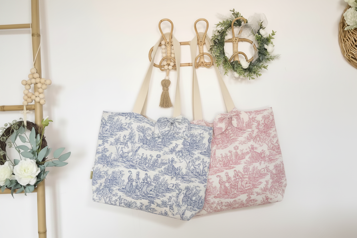 Le petit tote bag à noeud 100% personnalisable