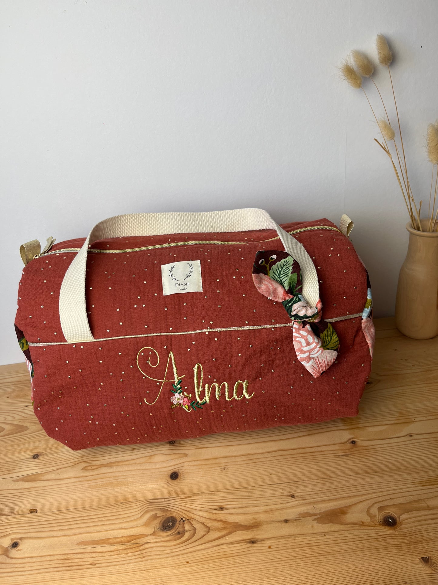 Sac Louison adulte initiale florale