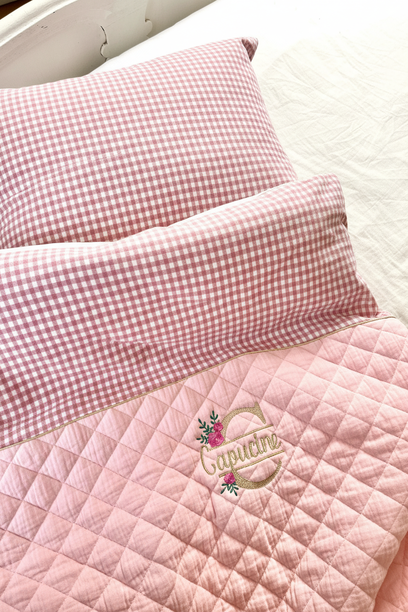 Ensemble sieste : couverture et taie d'oreiller 100% personnalisable