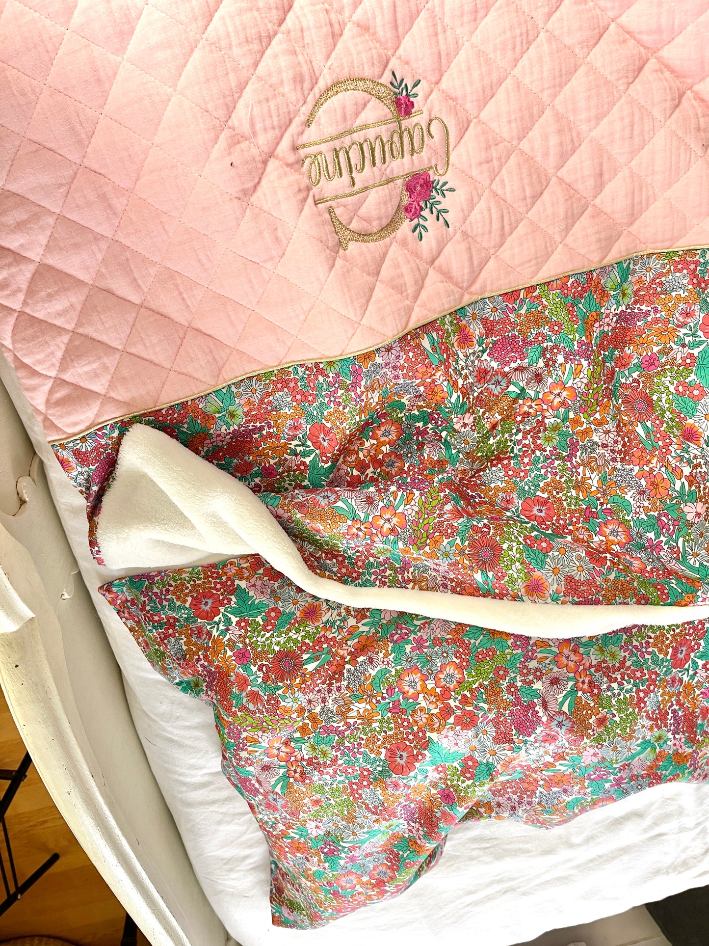 Nap set: Liberty of London blanket and pillowcase, 100% customizable