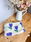 The children's sherpa neck warmer with tulip print