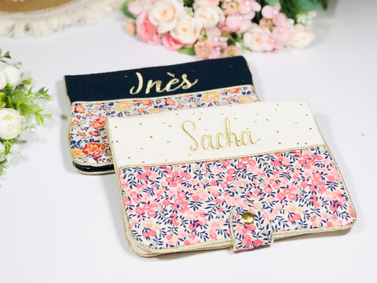 Chloé le protège carnet vertical 100% personnalisable
