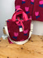 Félicie sherpa bag with tulip and rose print