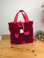 Félicie sherpa bag with tulip and rose print