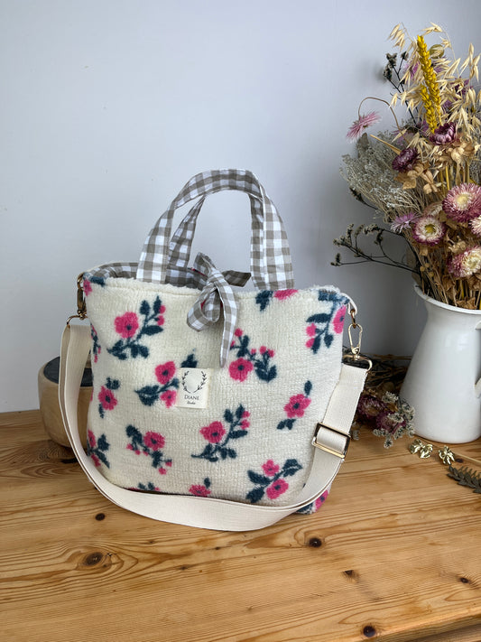 Sac Félicie sherpa fleuri
