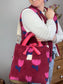 Félicie sherpa bag with tulip and rose print