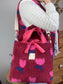 Félicie sherpa bag with tulip and rose print